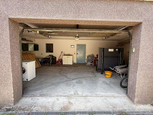 Blick in Doppelgarage