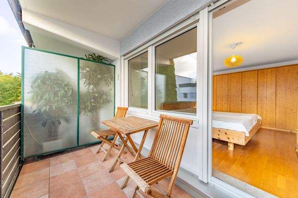 West-Balkon am Schlafzimmer