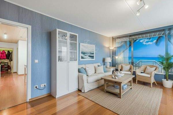 Wohnzimmer Ansicht II (Möblierungsvorschlag - KI)