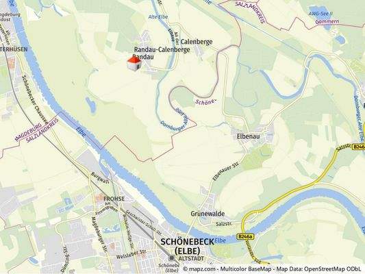 Geolyzer Kartenausschnitt