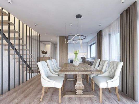 Wohnraum mit offener Küche - EG