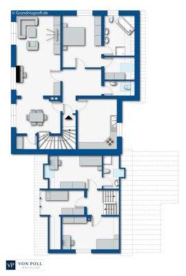 Grundriss 1. OG möbliert