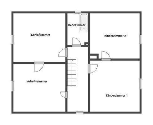 Grundriss 1. Etage Haupthaus