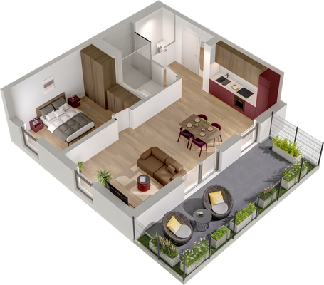 Beispiel Grundriss Earthy