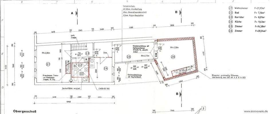 Grundriss Obergeschoss