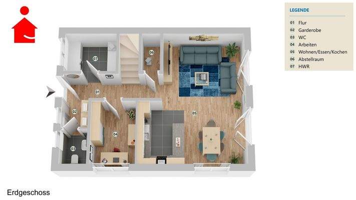 Grundriss Erdgeschoss