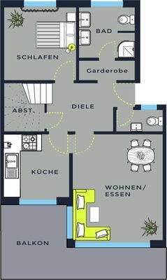 Grundrissplan WHG3 OG