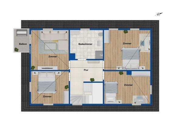 Grundriss Obergeschoss