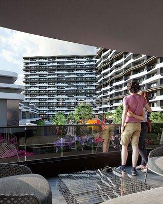 New Apartments in a Complex with Pool and Gym in Mersin Ayaş