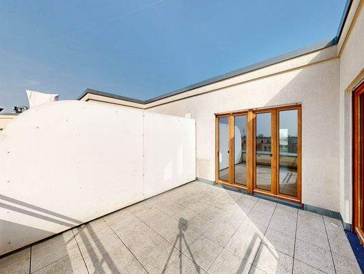 Dachterrasse 1 in den Innenhof