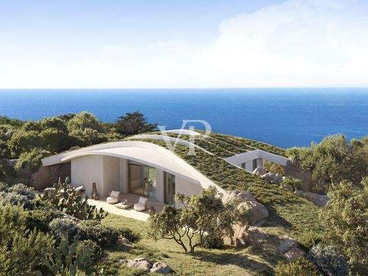 Vista aerea della villa