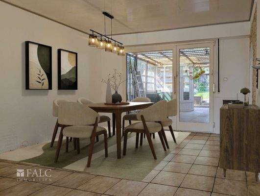 Esszimmer - digital möbliert