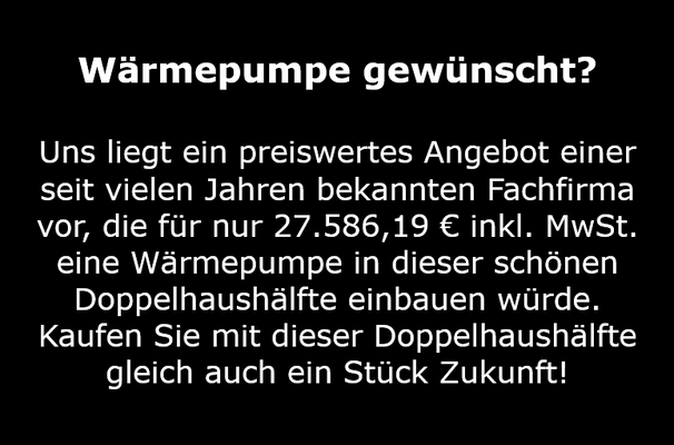 Angebot  Wärmepumpe