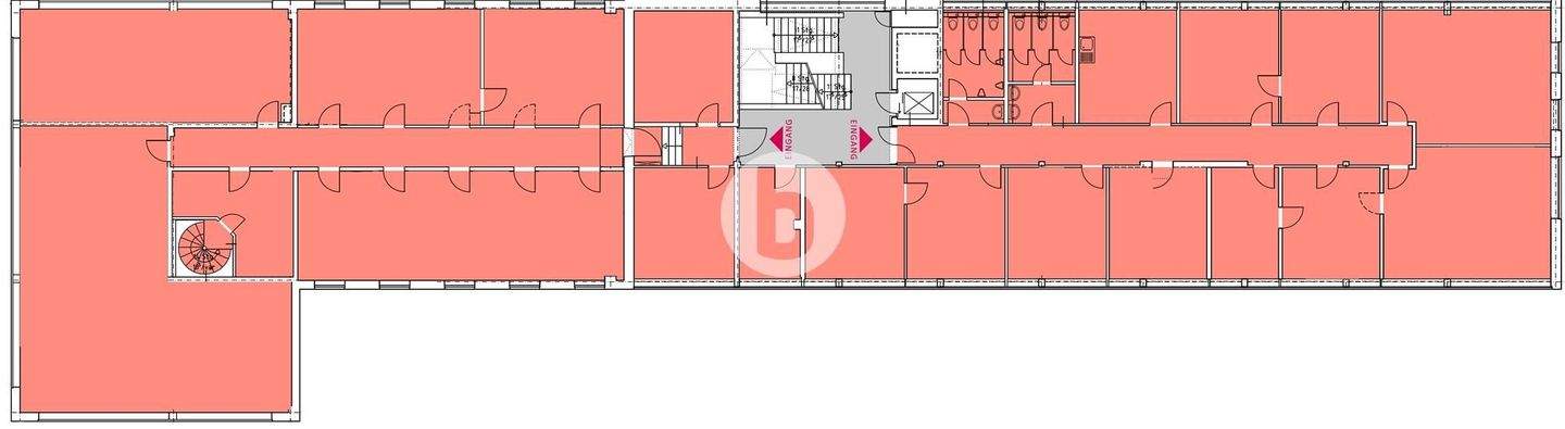 2. Obergeschoss mit ca. 590 m² 