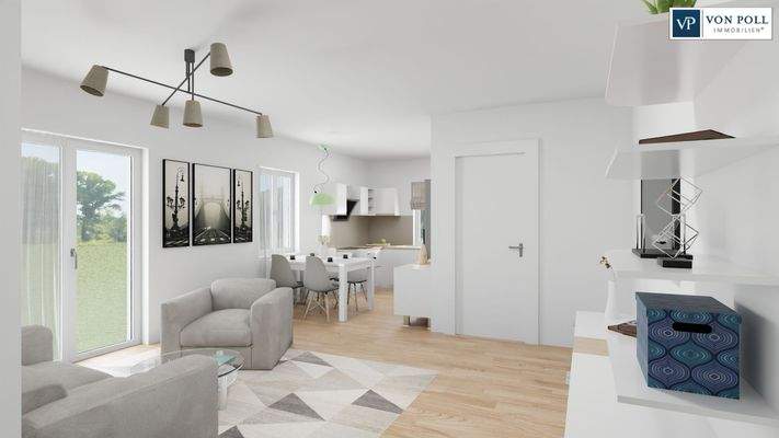 Ansicht Wohnen / Essen / Kochen