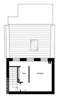 Gartenhaus Obergeschoss