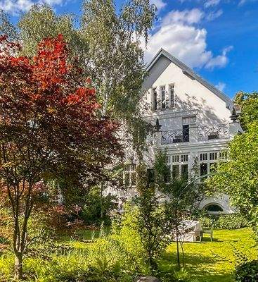 Garden view in summer