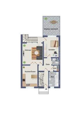 Erdgeschoss (kein Maßstab)