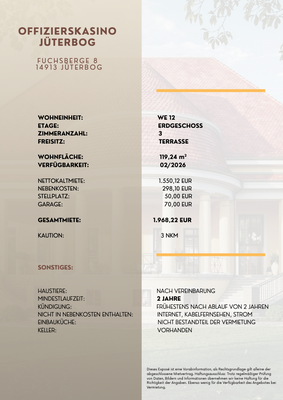 Mietpreis WE 12