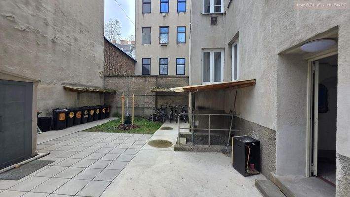 Innenhof für Fahrräder