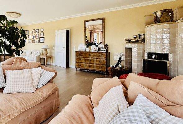 Kuschelecke mit Kamin