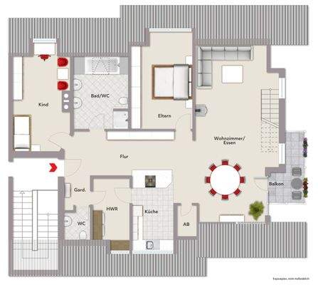 Grundriss Hauptgeschoss