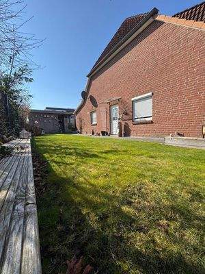 Blick auf die Garage