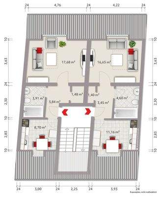 Grundriss Dachgeschoss