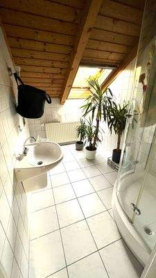 2. Bad mit Dusche, WC und Waschbecken