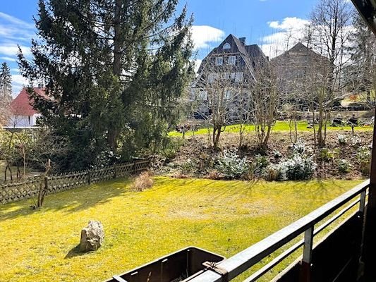 Blick vom Balkon
