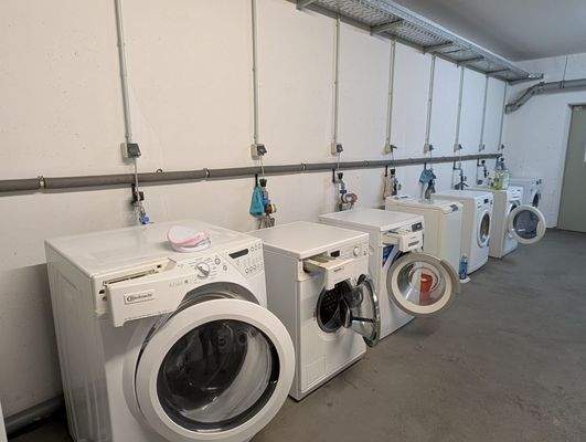 Kellerabteil für Waschnaschinen