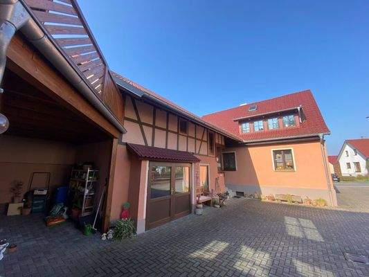 Rückansicht vom vorderen Haus