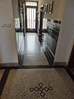 original Terrazzobelag im Flur EG
