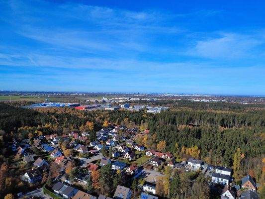 Drohnenansicht Richtung München