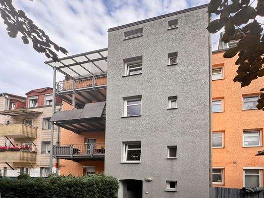 Rückansicht des Hauses