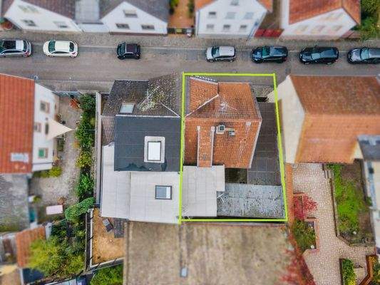 Blick auf das Grundstück