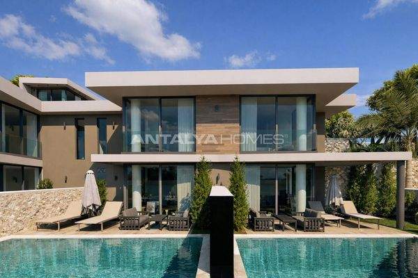 Off-Plan Houses with Sea Views in Antalya Kalkan