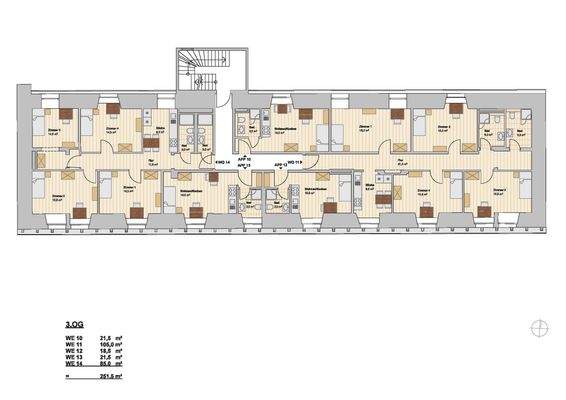 Grundriss 3. Obergeschoss