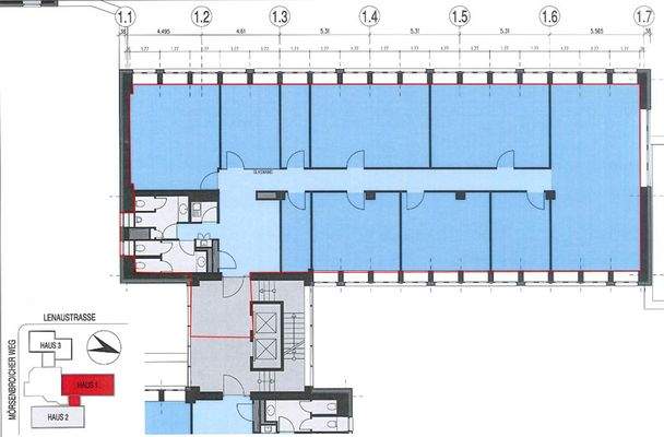 Grundriss 5.OG Haus 1 