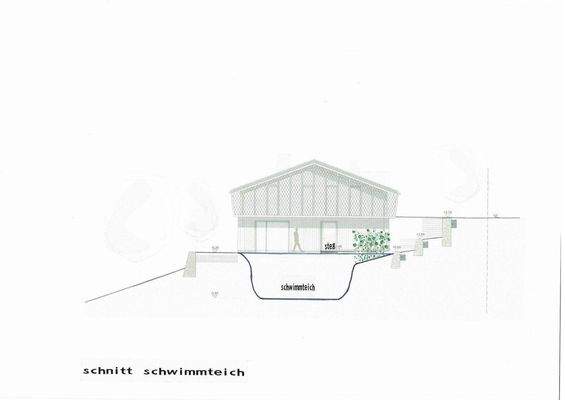 Schnitt Schwimmteich