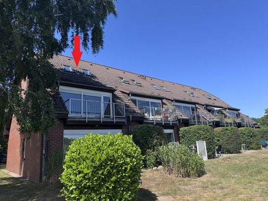 Rückansicht / Balkon