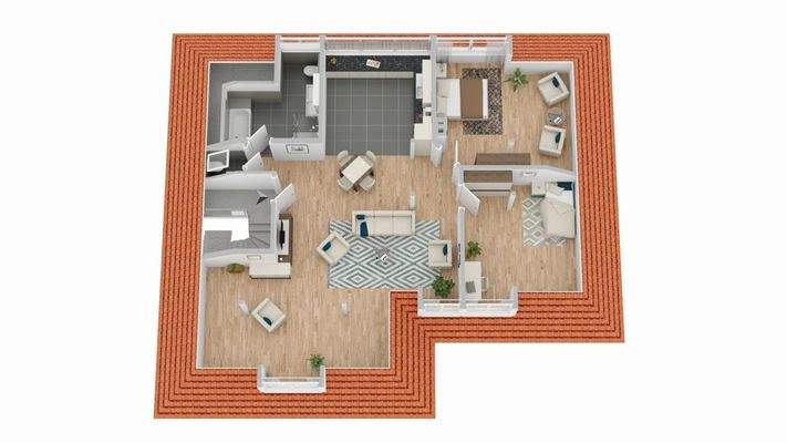 Grundrissskizze DG (Visualisierung)