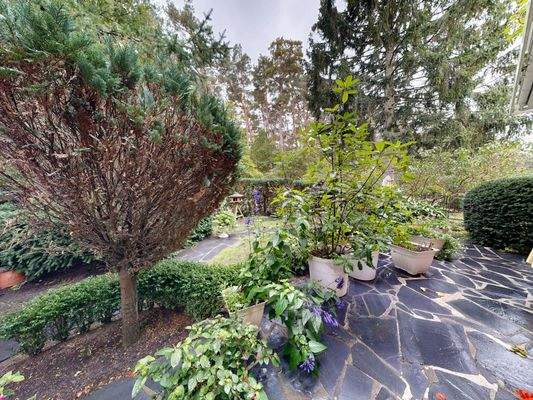 Außenbereich mit Blick ins Grüne