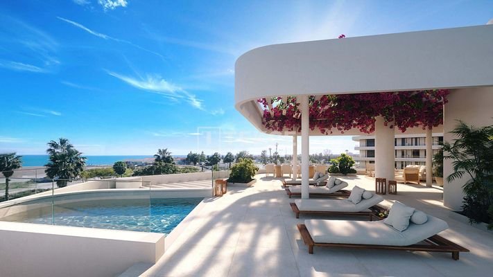 New Apartments with Sea View in Malaga Termica Beach Project