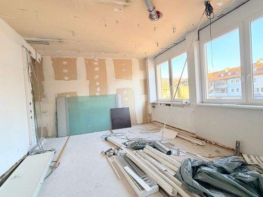 Aktueller Zustand Rohbaufläche