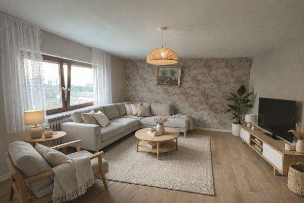 Wohnzimmer KI generiert