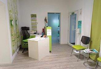 Anmeldung und Warteraum