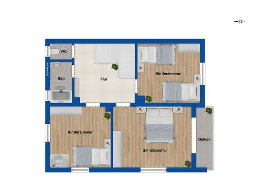 Grundriss Obergeschoss