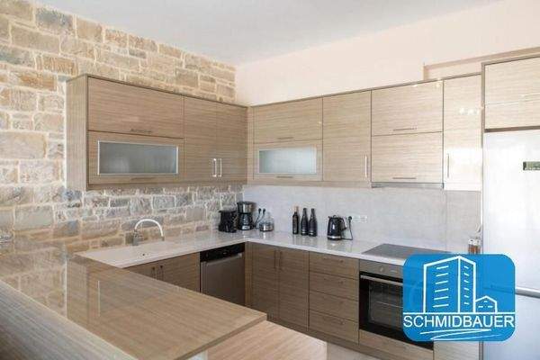 Kreta, Pitsidia: Villa mit Blick auf den Strand von Komos zu verkaufen