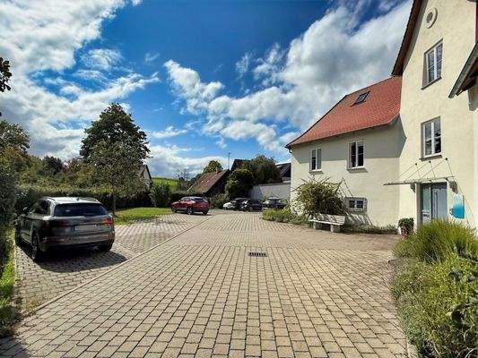 Stellplätze direkt vorm Haus